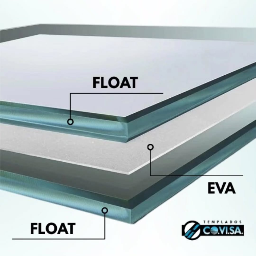 vidrio laminado eva